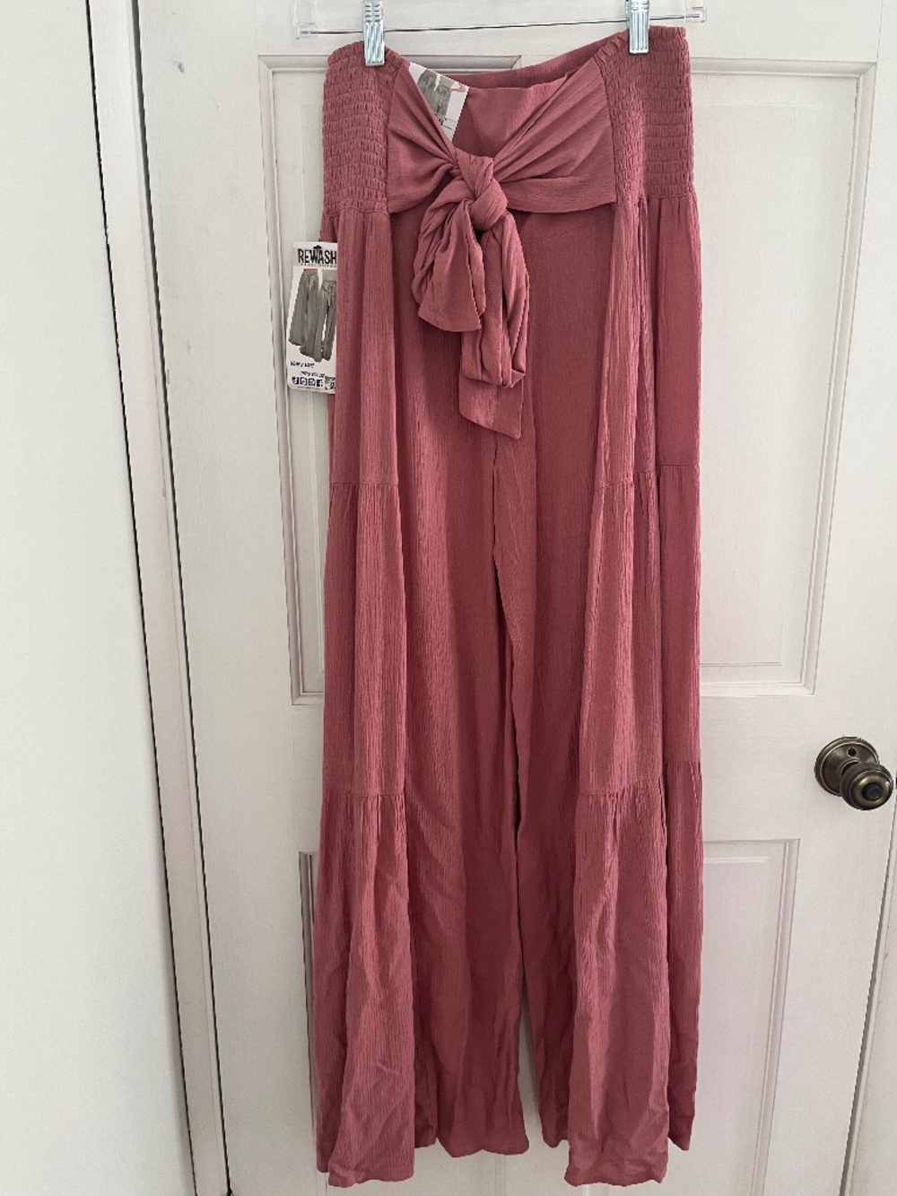 Rewash wide leg tiered medium pant